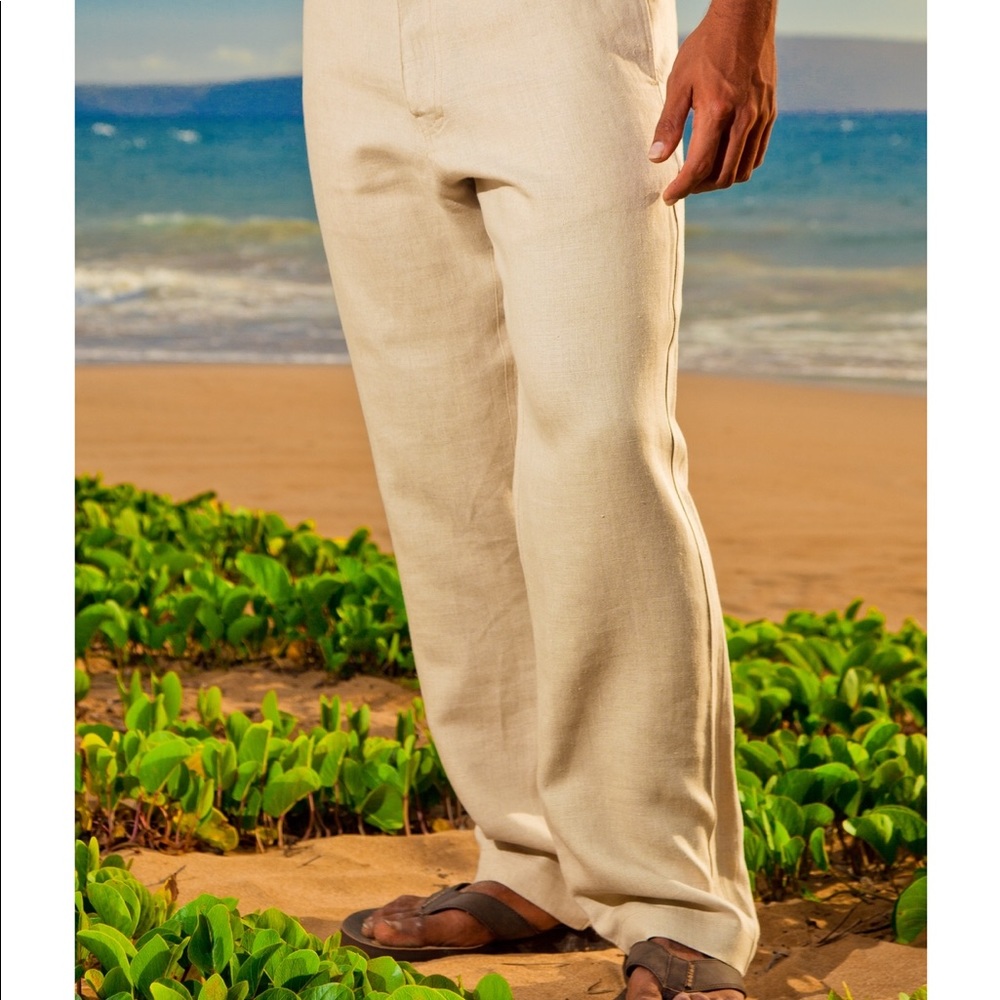 Island Importer Amalfi 100% Linen Pant Beach sz. 32